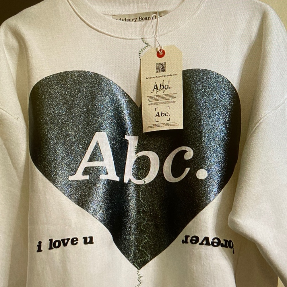 New Advisory Board Crystal Crewneck Sweater Valentines Day Broken Heart Soulmate